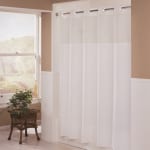 Hookless® Mystery Shower Curtain, Polyester, 71"x74", White